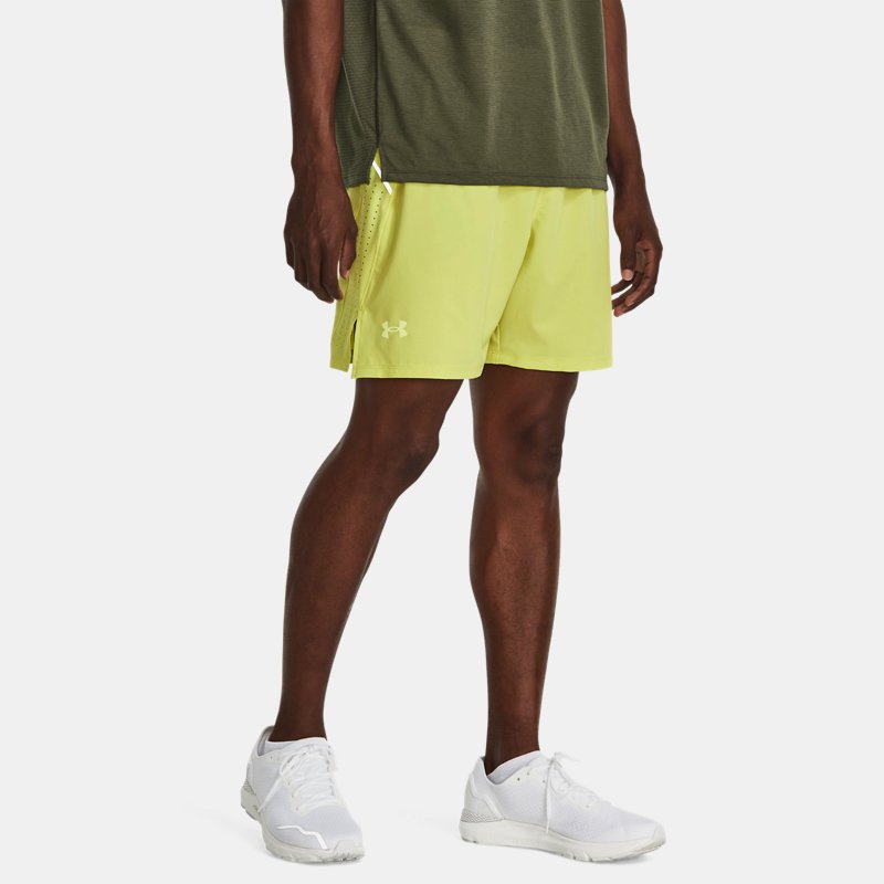 Men's  Under Armour  Launch Elite 7'' Shorts Lime Yellow / Lime Yellow / Reflective M